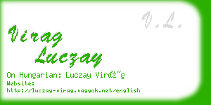 virag luczay business card